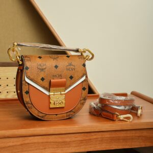 MCM Saddle-style crossbody handbag