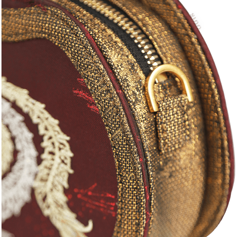 Ultra-Light Ruyi Phoenix Embroidery Handbag Recycled Fabric with Hualuo Silk 205g - Image 13