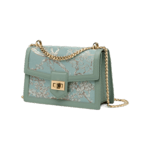 Embroidery Leather Shoulder Square Handbag Sacred Tree