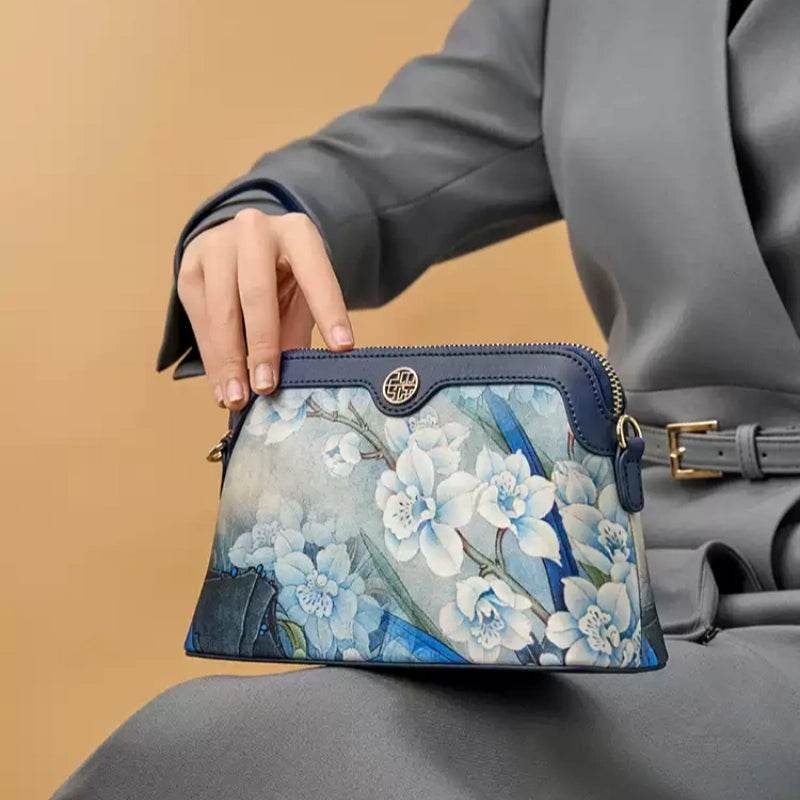 Mulberry Silk Handcrafted Flower Clutch Bag Women Wallet Eveing Purse - Image 6
