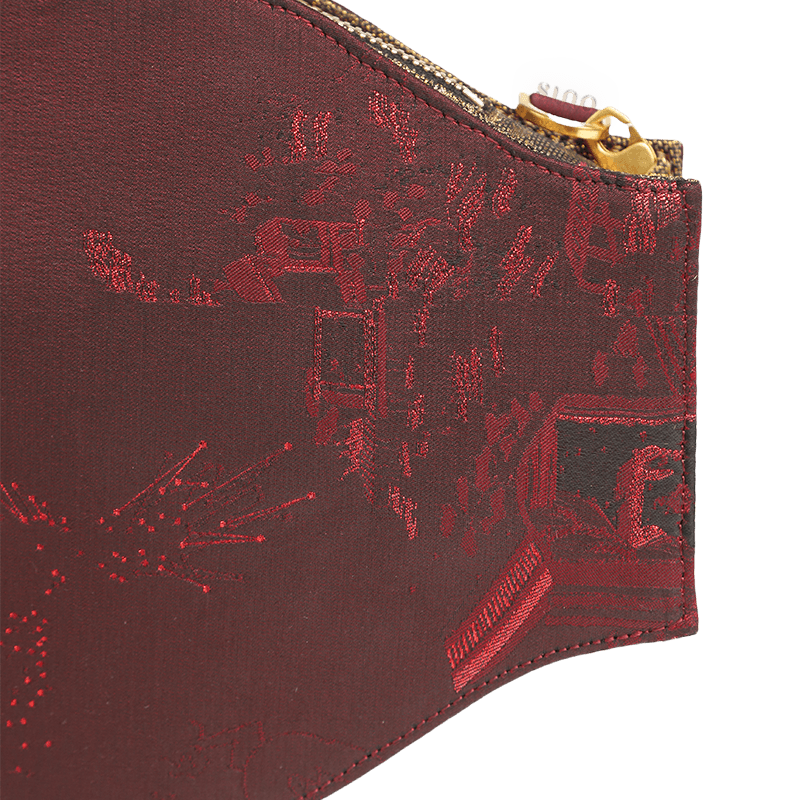 Ultra-Light Water Bottle-Shaped Song Brocade Vintage Style Crossbody Bag 164g - Image 8