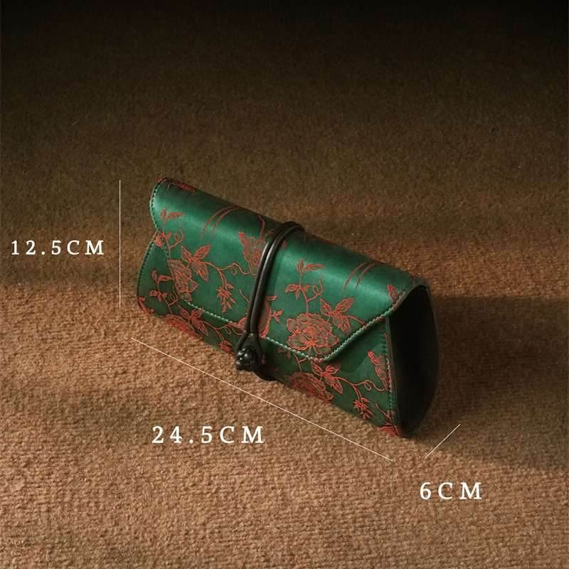 Xiangyunsha Silk Vintage New Chinese-Style Evening Clutch Wallet - Image 8