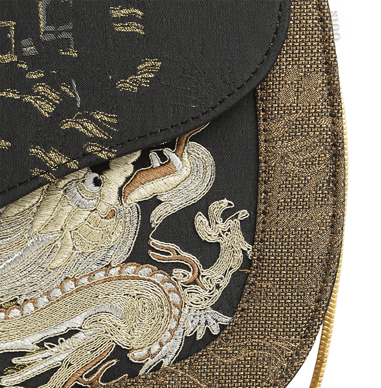 Saddle Loong Embroidered Bag – Ultra-Light 216g, Recycled Fabric & Hualuo Silk - Image 9