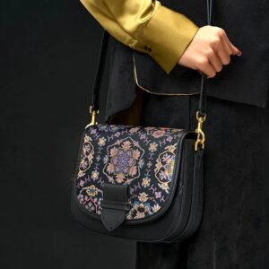 Model_Wearing_Song_Brocade_Messenger_Bag_Casual_Elegance01