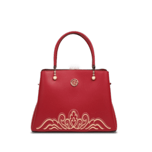 Embroidery Genuine Leather Elegant Crossbody Bag