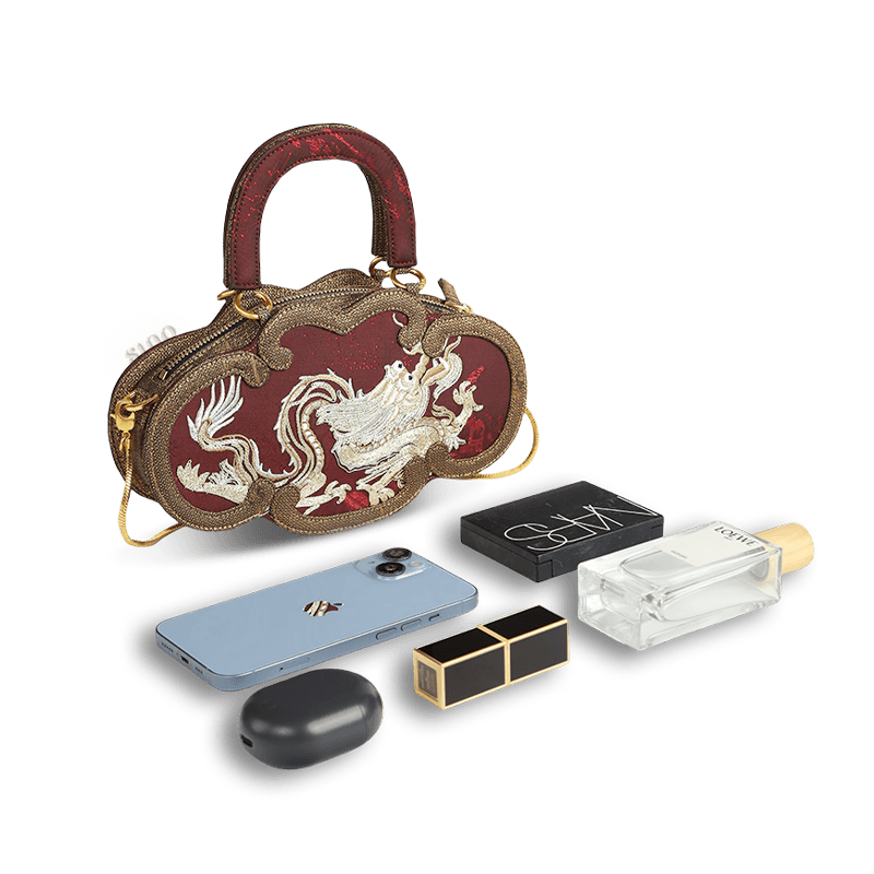 Ultra-Light Ruyi Loong Embroidery Handbag – Recycled Fabric with Hualuo Silk 205g - Image 21