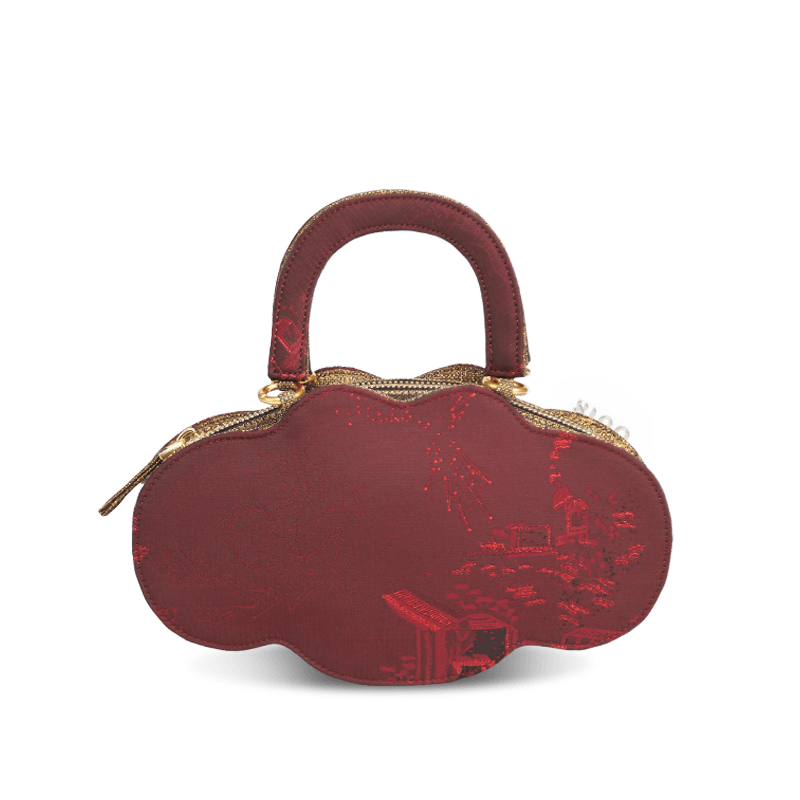 Ultra-Light Ruyi Loong Embroidery Handbag – Recycled Fabric with Hualuo Silk 205g - Image 24