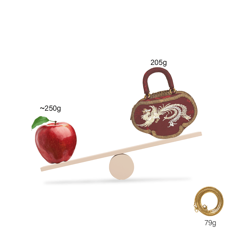 Ultra-Light Ruyi Phoenix Embroidery Handbag Recycled Fabric with Hualuo Silk 205g - Image 19