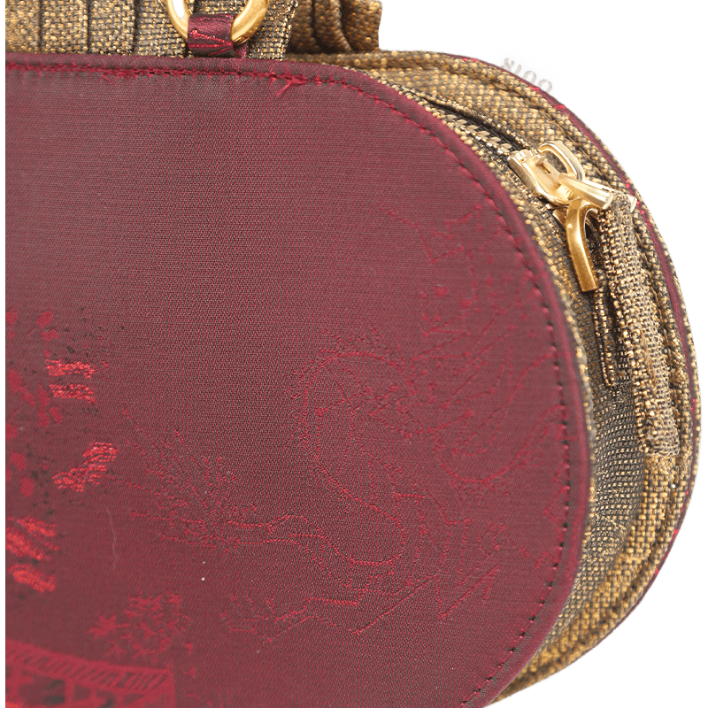 Ultra-Light Ruyi Phoenix Embroidery Handbag Recycled Fabric with Hualuo Silk 205g - Image 16