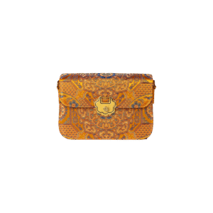 Song Brocade Leather Luxurious Clutch Handbag