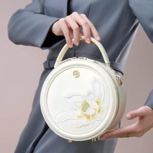 f_Sinocultural_Embroidery_Leather_White_Round_Handbag_Lotus
